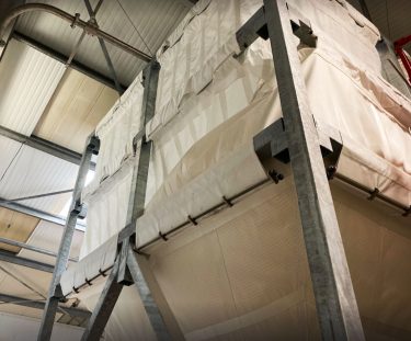 Toile respirante pour silo souple textile