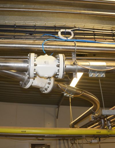 Aiguillage de transfert pneumatique de farine avec vannes à manchons