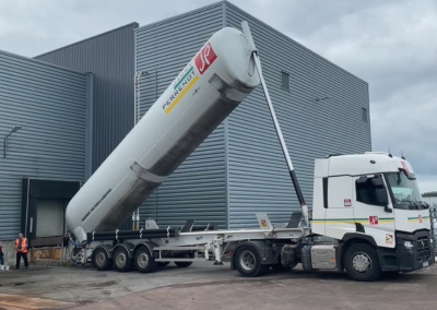 Déchargement camion