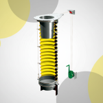 Cône de recentrage à positionner au dessus de l'orifice du camion