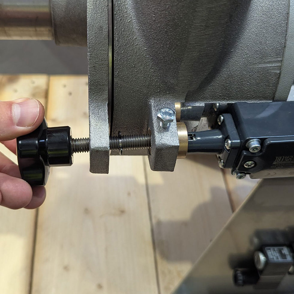 Illustration du capteur de sécurité du tamis centrifuge