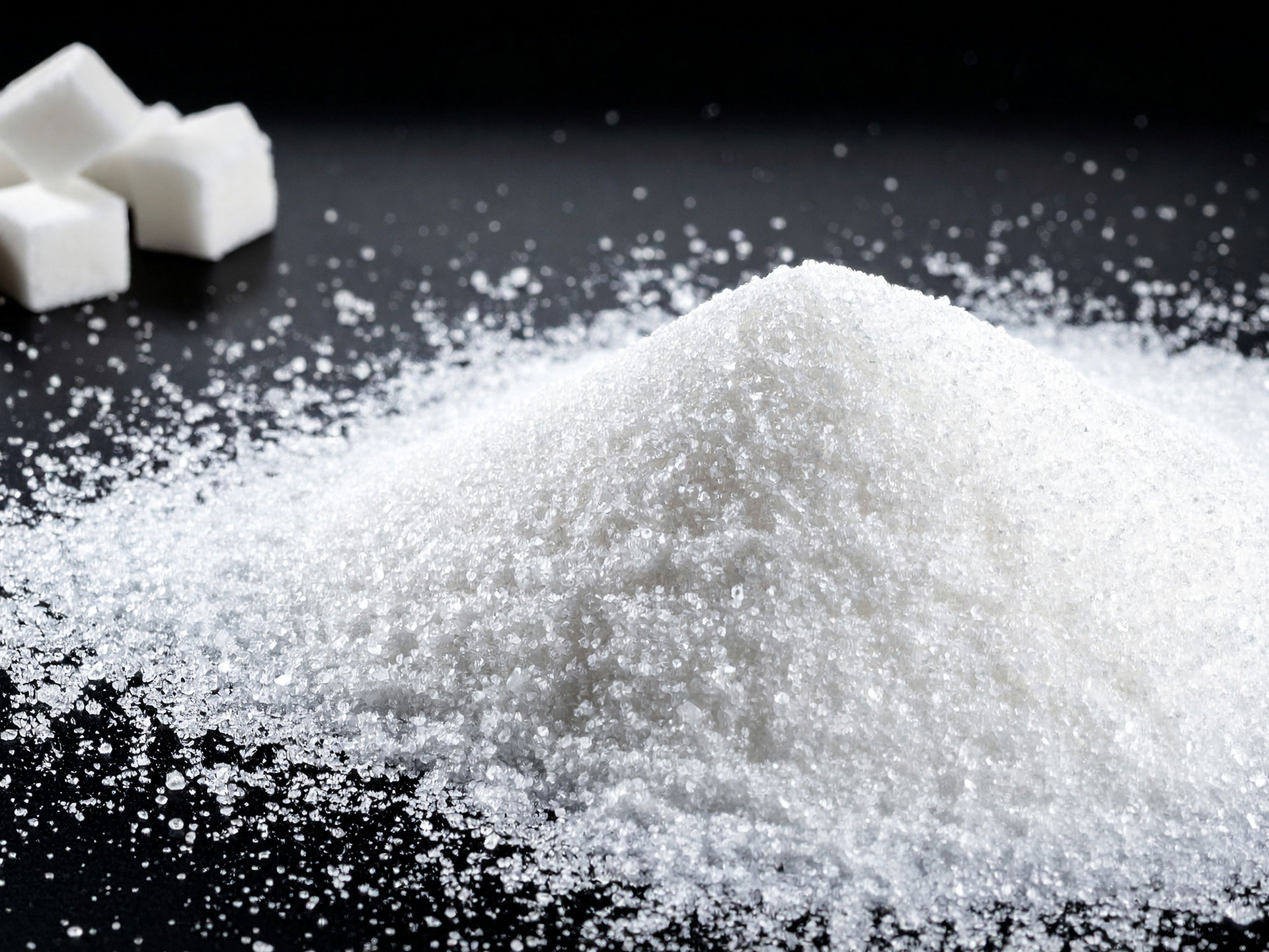 Produits alimentaires tamisés régulièrement