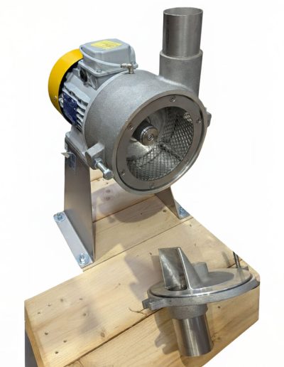 Vue ouverte du tamis centrifuge simple SYVRAC