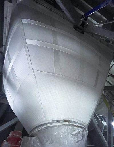 Le silo souple sur structure métallique