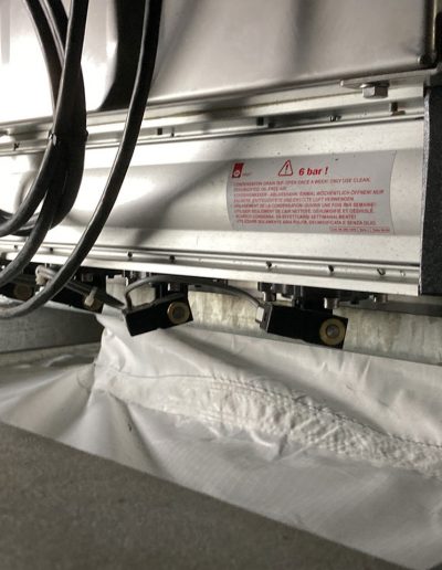Détail de l'installation de stockage du bicarbonate