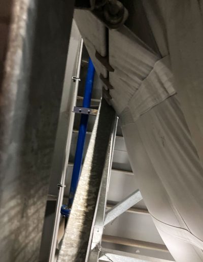 Silo souple sur structure métallique