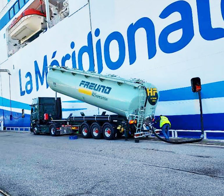 Stockage de bicarbonate à bord d’un navire
