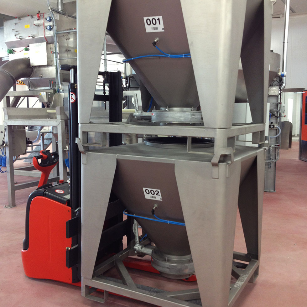 Conteneurs IBC inox empilables