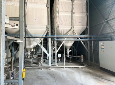 Installation de silos de stockage de farines