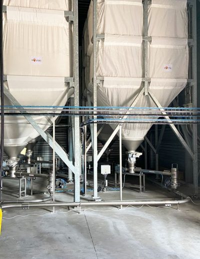 Installation de silos de stockage de farines