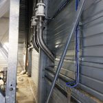 Silos souples connectés au réseau de dépotage