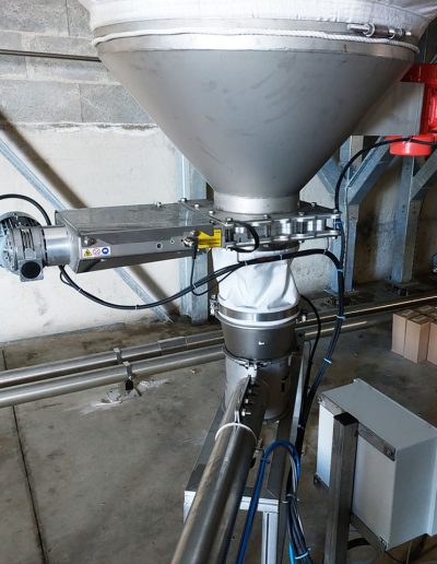 Manchette BFM à la base du silo souple