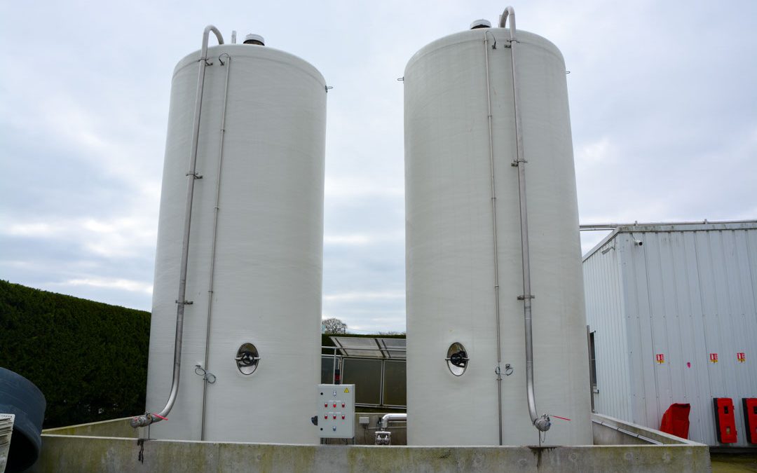 Installation de cuves de 30m³ pour stockage d’huile