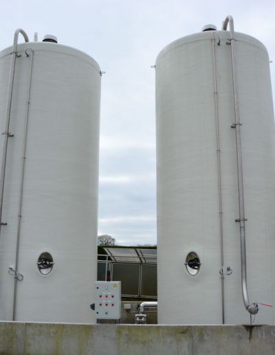 Cuves conçues pour le stockages d'huiles alimentaires