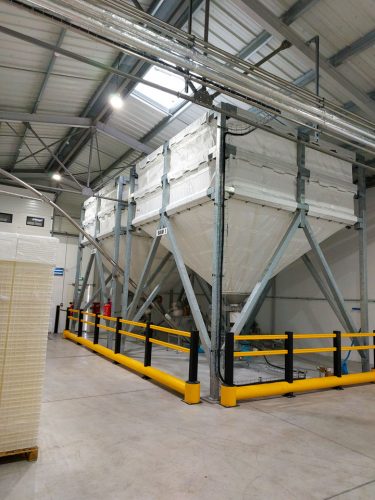 Silos de stockage avec fond vibrant