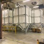 Silos souples connectés au réseau de dépotage
