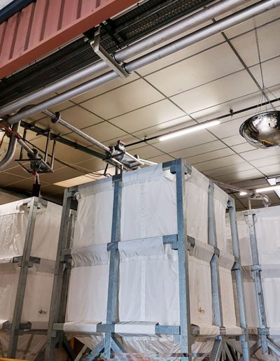 Silos de stockage souples pour granulés de PPEA