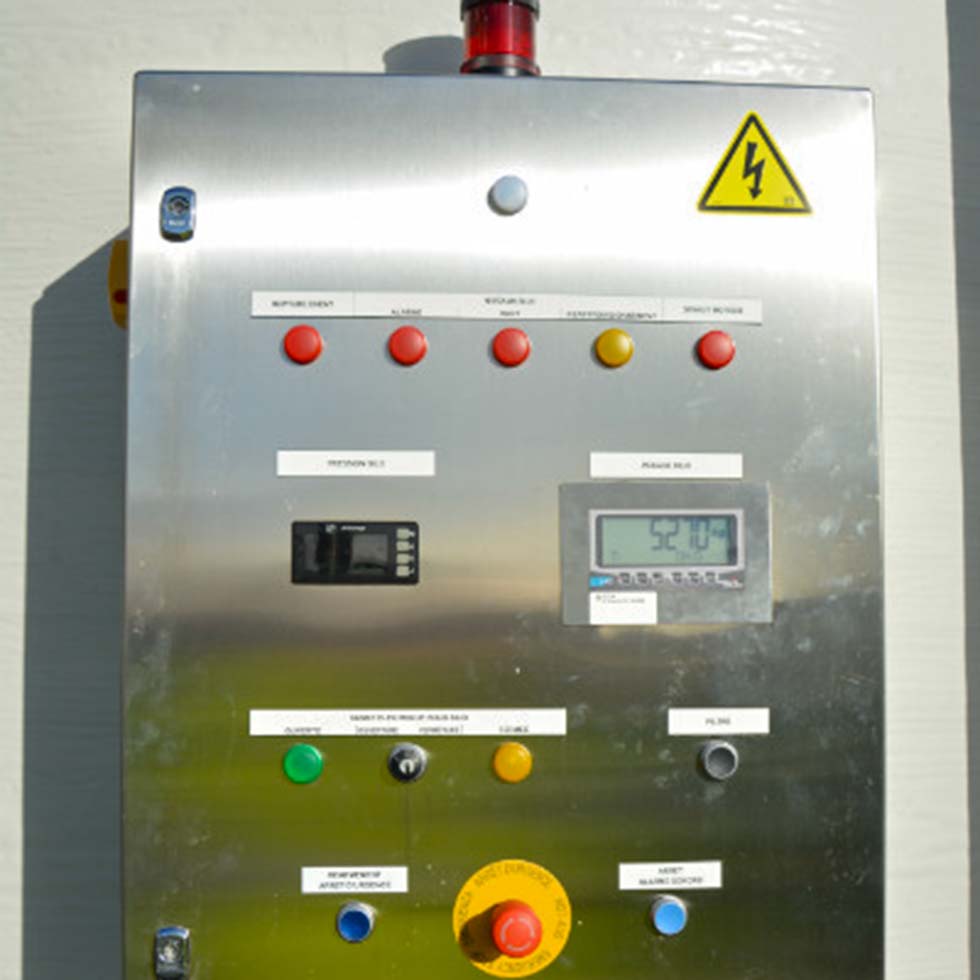 Armoire de contrôle du silo de stockage en résine