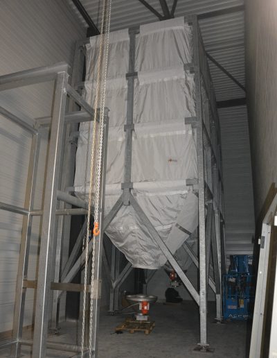 Silo souple pour stockage de farine de blé
