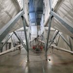 Silos souples avec pesées pour stockage de farine