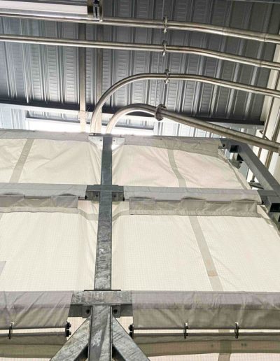 Silo souple de 30m3 pour stockage de farine avec fond vibrant