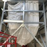 Installation de toile neuve sur structure existante de silo