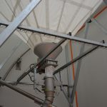Silo de calcaire équipé d'un système de déchargement
