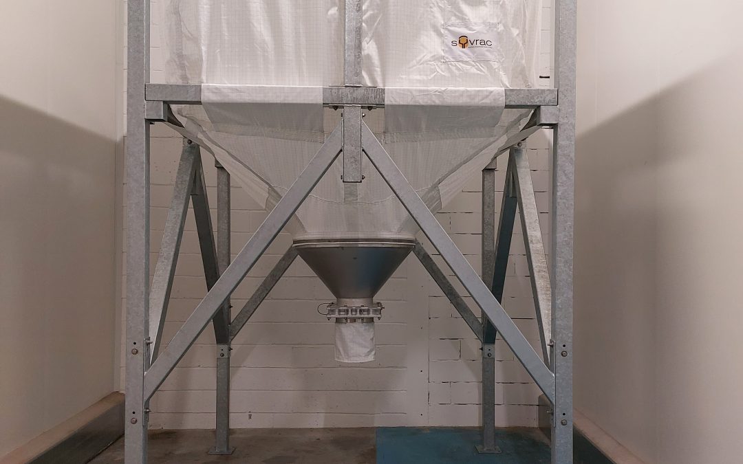 Silo souple alimentaire tampon pour stockage de riz