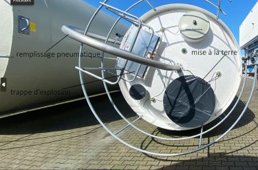 Un silo composite en résine isophtalique