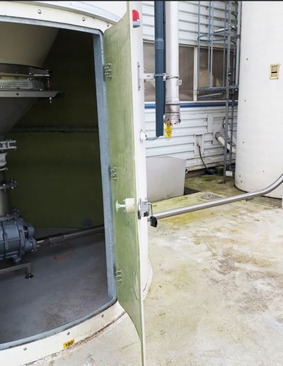 Réseau de transfert pneumatique installé