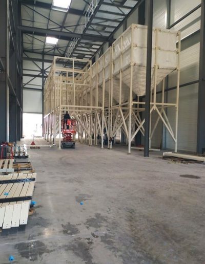 Silos de stockage et le conditionnement de légumes secs