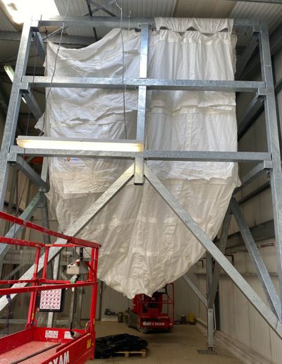 Système Easyvrac® pour un montage et démontage rapide de la toile