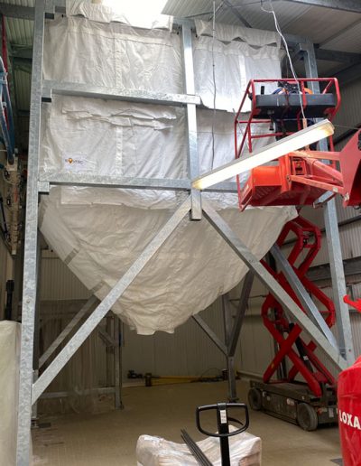 Montage d'un silo souple de 51m3