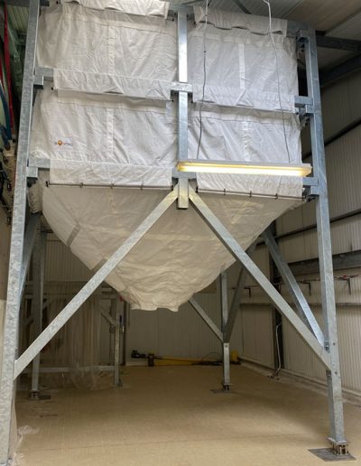 Toiles de silo en tissu polyester résistant et antistatique