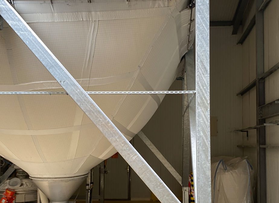 Silos de stockage de produits alimentaires finis