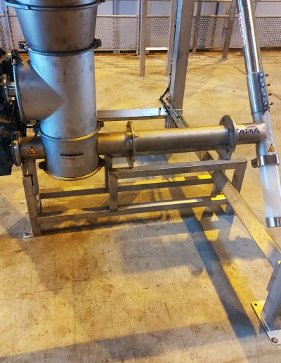 Vis de convoyage en inox pour l'alimentation en sel